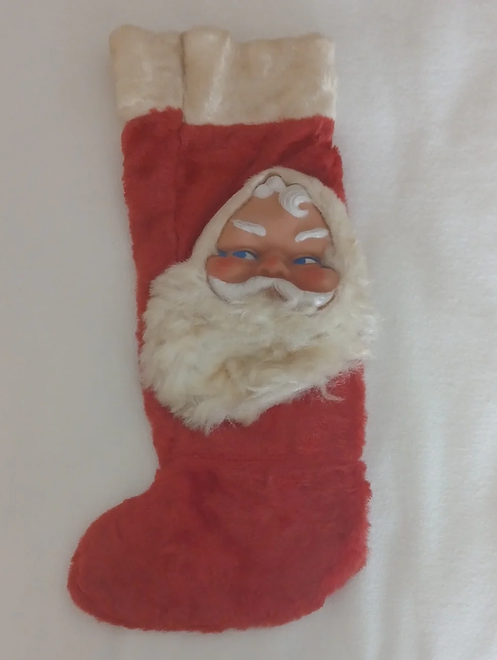 Vintage Bijou Toys NYC 1960s Santa Christmas Stocking